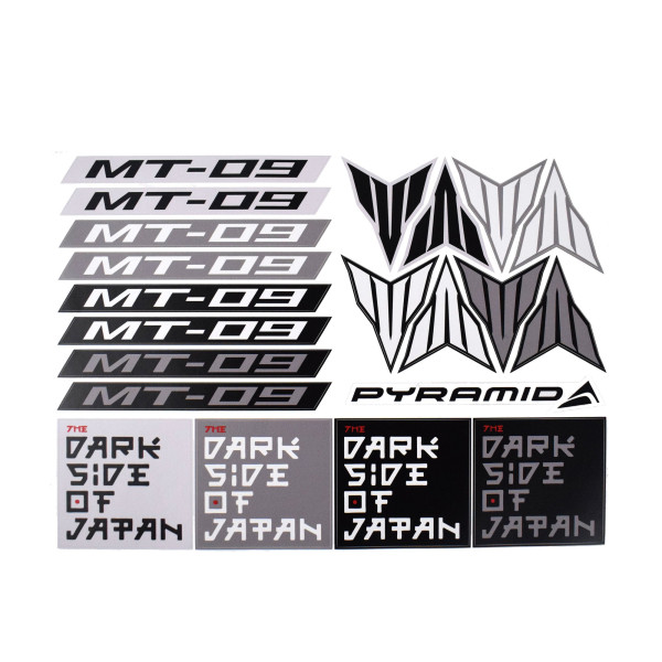 Pyramid Plastics Pyramid decals | yamaha mt-09 | set of 21